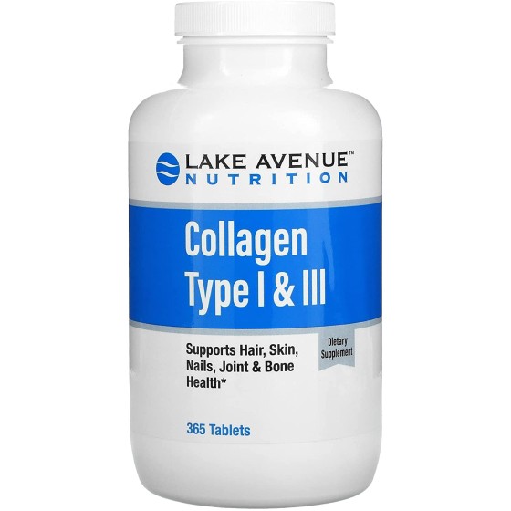 Lake Avenue Nutrition, Collagène hydrolysé, Types 1 et 3, 1000 mg, 60 comprimés